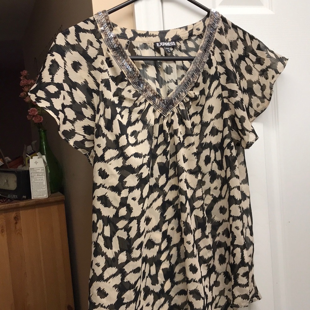 Express Animal Print Blouse